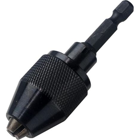 Schlagschrauber-Bohrfutter, Bohrfutter-Adapter, 1/4"-Sechskantschaft, für Rundschaftbohrer, kein Schraubenschlüssel erforderlich