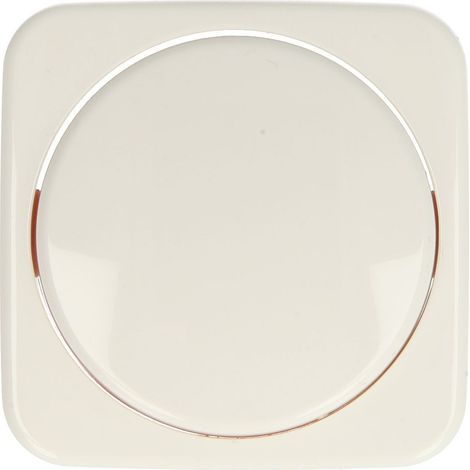 Busch-Jaeger Placa central para regulador de intensidad Botón giratorio con lámpara de neón blanco alpino - Reflex SI (2115-214), 2CKA006599A0237