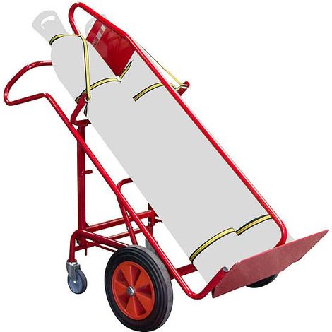 Fimm - Diable porte bouteille charge 250 kg élingable 2 bouteilles avec béquille et basculement assisté
