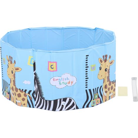 Piscine pliable pour enfants, imperméable, en PVC, non gonflable, avec support renforcé, pour une utilisation intérieure et extérieure, type 1, 90 x 90 x 45 cm (1/5)
