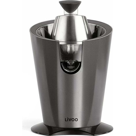 Presse-agrumes électrique 160W Inox LIVOO DOD164 - 2 cônes, bras levier, réservoir 330ml (1/4)