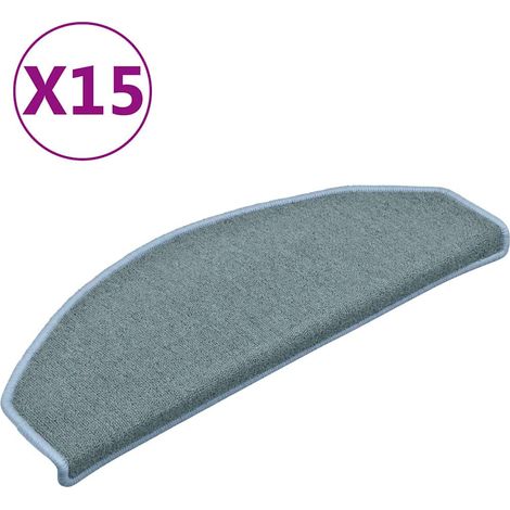 Maison Exclusive - Stufenmatten 15 Stk. 65x24x4 cm Seeblau Halbru (1/5)