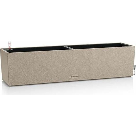 LECHUZA Jardiniere BALCONERA Stone 80 ALL-IN-ONE Beige