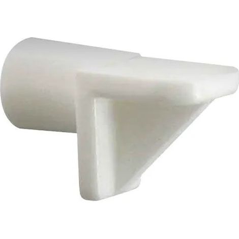 Taquet équerre diamètre 7 mm blanc, 12 pièces