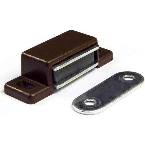 Chiusure magnetiche da applicare - forza 4 kg. - marrone - 2 pz. (1/2)