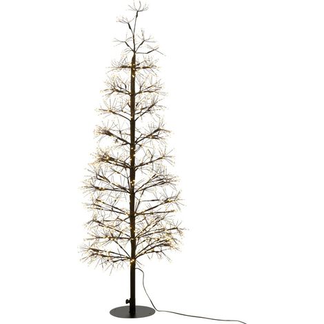 Sapin à LED en Métal "Grady" 120cm Noir (1/5)