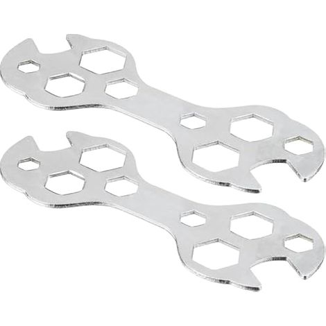 Lot de 2 clés multipurpose 10-en-1 pour réparation vélo, outil d'entretien facile. (1/5)