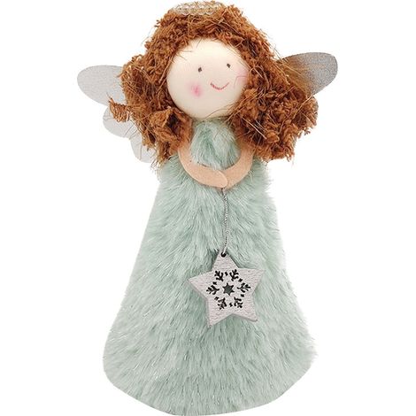 Statue D'ange - Ornement De Sommet D'arbre De Noël En Métal - Hauteur 25 Cm - Pour Intérieur Et Extérieur - 1 Pièce (1/3)