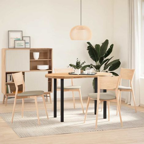 vidaXL Gambe per tavolo consolle 4 pz nere 72-74 cm in acciaio (1/5)
