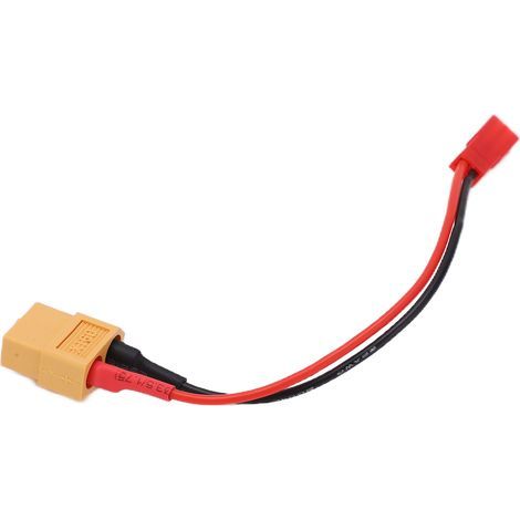 XT60-Buchse auf JST-Buchse Adapterkabel, 10 cm, 22 AWG, aus weichem Silikon, für ferngesteuerte Autos oder Flugzeuge. (1/5)