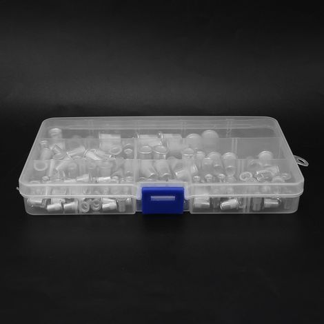 150-teiliges Set aus Aluminium-Nietmuttern (M3, M4, M5, M6, M8) mit Gewindeeinsätzen (1/5)