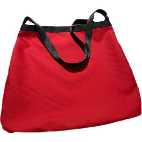 de récolte pliable SECFOU en toile rouge avec poignées