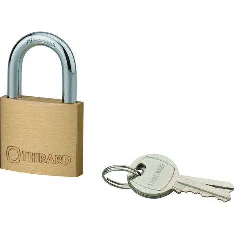 Lucchetto TYPE 1+ 40 mm in ottone, 2 chiavi – THIRARD (1/3)