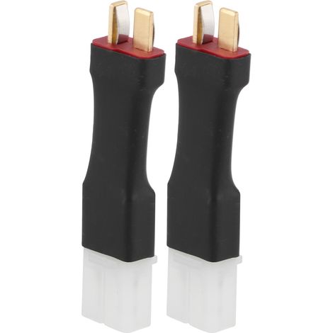 Adaptateur de batterie pour voiture télécommandée, connecteur femelle Tamiya vers mâle T-Plug, pour connecteur Tamiya femelle et connecteur mâle T. (1/5)