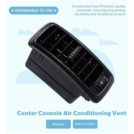Convient aux bouches d'aération de climatisation de console centrale noires 7701054458, applicable aux Toyota Vivaro et Toyota Trafic MK2. (1/4)