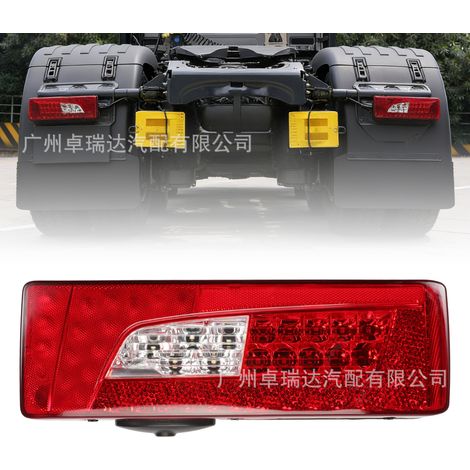 Rechtes Rücklicht mit Hupe, 7 Pins, kompatibel mit Scania L/P/G/R/S Lkw (Ref. 2380955 und 2380953). (1/4)
