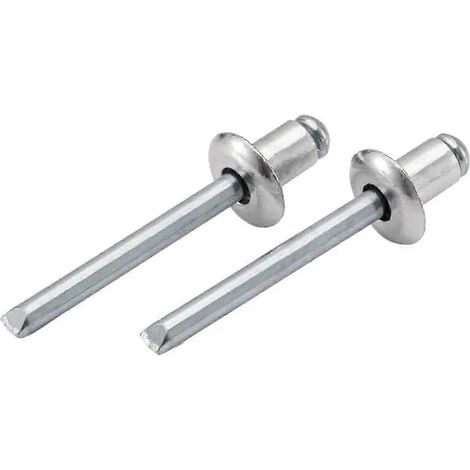 25-26 rivets (20-100 pièces) M2.4 M3.2 M4 M5 M6, rivets aveugles à tête bombée en aluminium, rivets pop pour meubles (Couleur : 4 mm, Taille : M5) (50 pièces)