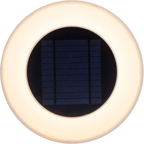 LED Wandleuchte außen Solar Ø 39 cm rund IP65 3500 K mit Fernbedienung Modern Solarlampe Garten Terrasse Außenleuchte Wand (1/3)