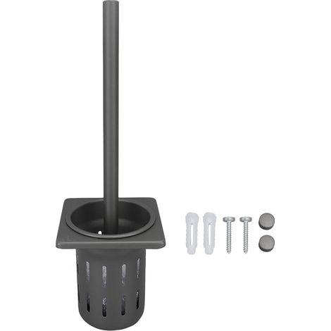 Support mural pour brosse de toilette en aluminium spatial, ensemble de brosses de toilette, suspension pratique, nettoyage efficace, style 2 (1/5)