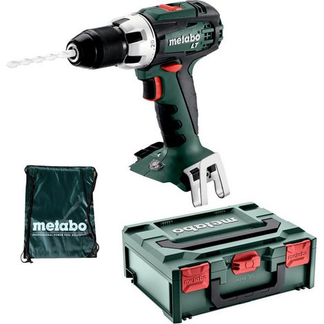 Metabo Akku-Bohrschrauber BS 18 LT solo + Transportkoffer Metabox + Sportbeutel (1/5)
