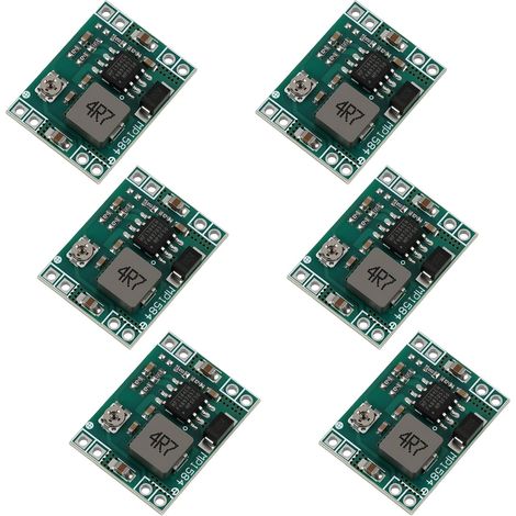 6 Pièces MP1584EN Module DC-DC Buck Converter, 4,5V à 28V à 0,8V à 20V, Step Down Converter Réglable 12V 9V 5V 3V, Régulateur de Tension 12V pour Arduino LED DIY Caméra Véhicule Drone Compact (1/5)
