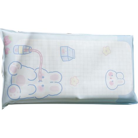 Coussin rafraîchissant d'été à motif lapin, idéal pour la sieste étudiante. Rempli de gel glacé.-AquaForge (1/5)
