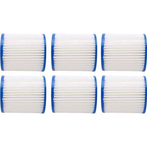 Set mit 6 Polyester-Schwimmbadwasserpumpenfilterkartuschen (1/5)