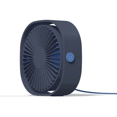 Ventilateur USB Mini Ventilateur Portable Silencieux Ventilateur Bureau 3 Vitesses Réglable Alimenté par USB, pour le Maison et B (1/3)