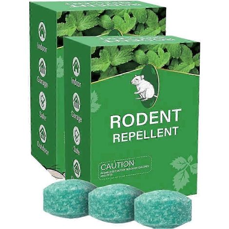 2 piècesBoules répulsives efficaces contre les rats et les souris, appâts pour pièges à rats et souris, boules antimites, comprimés anti-rongeurs pour la lutte contre les rongeurs en intérieur et en e (1/5)