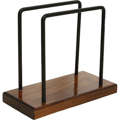 Porte-serviettes en bois avec fil métallique, porte-serviettes sur pied (1/5)