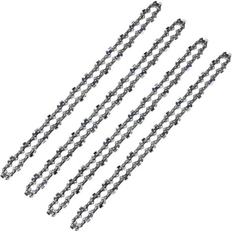 52 Drive Link Chainsaw Chain, 3/8" LP Pitch, 050" (1.3mm) Gauge, Low Kickback, 4 Pack 52 Drive Chainsaw Chains for 14" (35cm) Guide Bar (1/5)