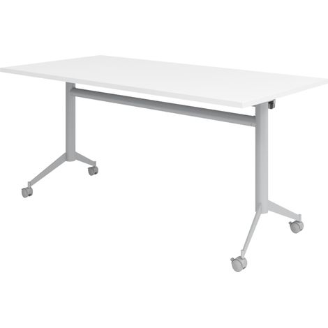 bümö Klapptisch fahrbar KF Weiß
