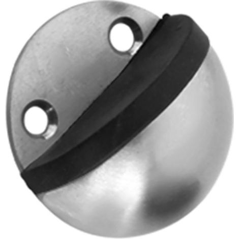 Butée de porte bombée en acier inoxydable 304, insonorisée, anti-collision et sans perforation (1/5)