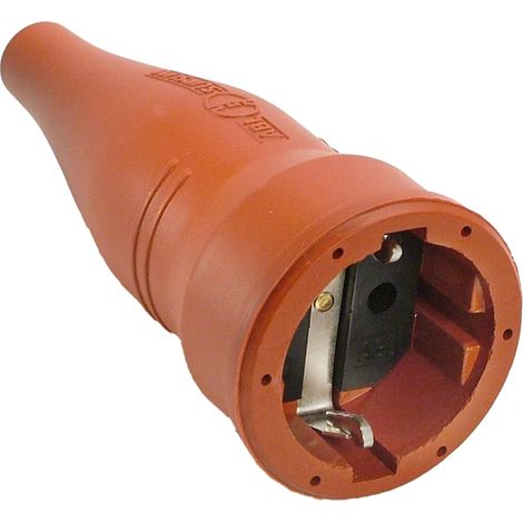 Gummikupplung robuste Ausführung rot 230V 16A IP20
