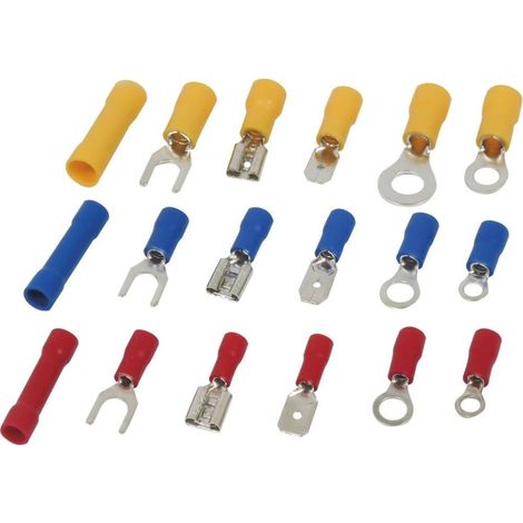 SODELEC - Assortiment 105 cosses isolées - 16816 - Ce produit de marque SODELEC est neuf.