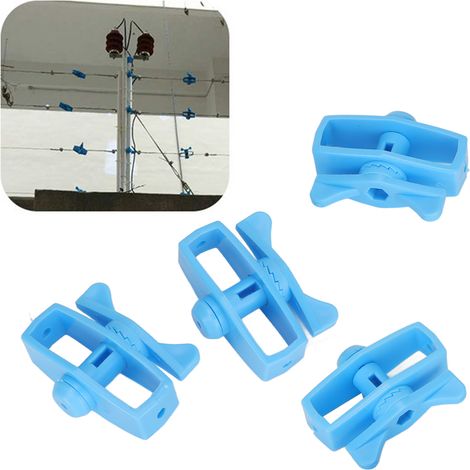 Tendeur de fil de clôture électronique, tendeur de fil en alliage à impulsions pour clôture électronique, accessoires pour clôture électronique, tendeur de fil de clôture, bleu (1/5)