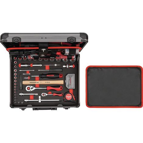 Valise à outils ALLROUND Valise cadre aluminium assemblé 138 pièces GEDORE ROUGE