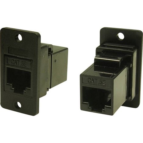 Cliff FM SLIM FT CAT5E 3.2 NOIR CP30620X1 Adaptateur/prolongateur encastrable noir 1 pc(s) (1/2)