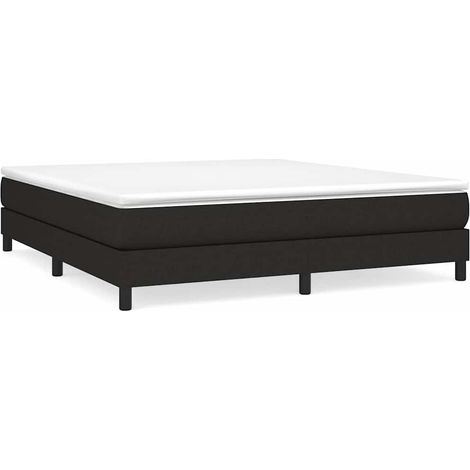Maison Exclusive - Boxspringbettgestell Schwarz 160x200 cm Stoff (1/5)