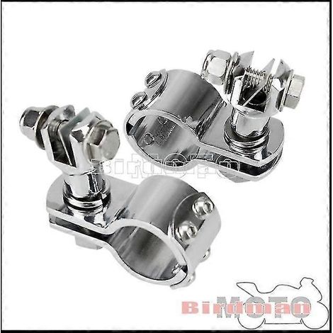 Motorrad-Motorschutzbügel-Fußrastenhalterung, verchromt, 1 1/2", 1 1/4", 1 1/8", passend für Harley Softail Cafe Racer – 32 mm