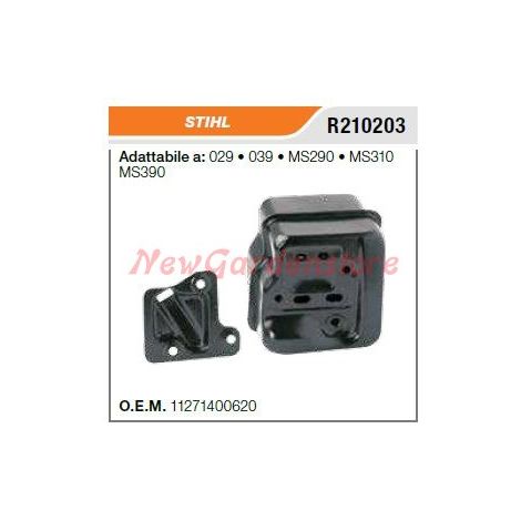 Silenciador motosierra STIHL 029 039 MS290 390 11271400620