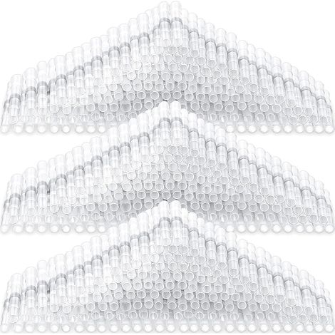 300 Connecteurs de Fil à Souder Connecteur Bout à Bout Thermorétractable Bornes de Fil d'Épissure Électrique Isolées Étanches Terminaux Électriques Marins Automobiles (Blanc, 26-24 AWG) (1/5)