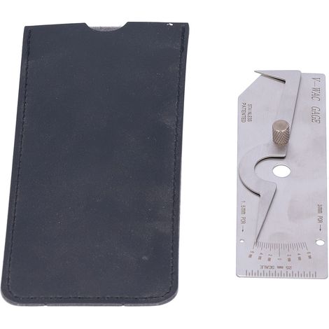 Welding Gauge Single Stainless Steel Undercut Inch Inspection Weld Measuring Tool VWAC(Metric System )