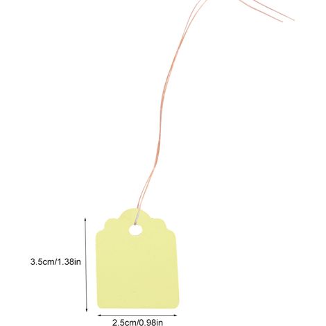 Étiquettes suspendues pour plantes - 200 pcs PVC marqueurs à corde pour jardin extérieur (3.5x2.5cm, blanc/bleu/jaune) (1/5)