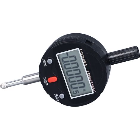 Sonde de comparaison numérique à cadran 0,001 mm (0,00005 po) IP54, instrument de mesure électronique industriel de haute précision 0–12,7 mm (1/5)