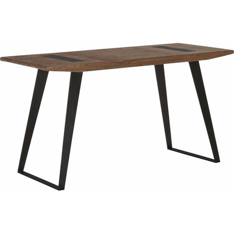 Bureau industriel en bois d orme et métal - bois d orme et noir (1/5)