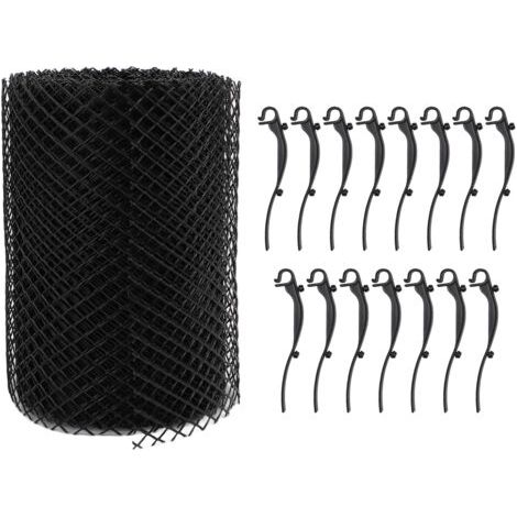 Le rouleau de maille de protection de gouttière en plastique empêche le colmatage du filet de filtre à feuilles de tuyau d'eau pour les systèmes de drainage (1/5)