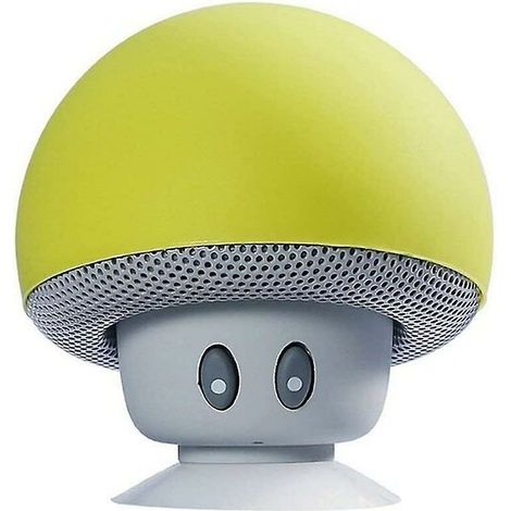 Tête de champignon portable Bluetooth haut-parleur (jaune), Ensoleillé (1/5)