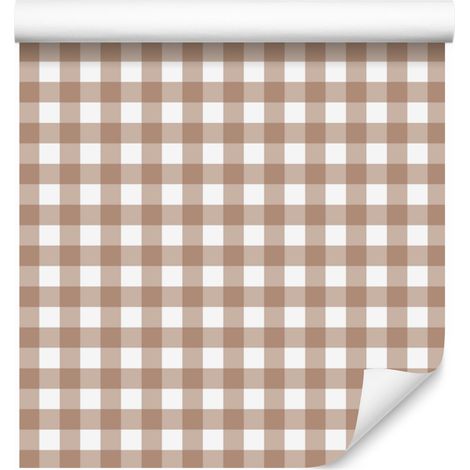 Tapetenstoffmuster Beige, Hellgrau und Weiß 50x1000 cm (1/5)