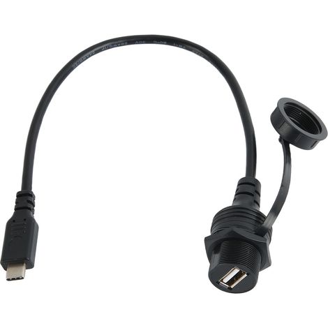 Câble adaptateur Type-C vers USB 2.0 pour tableaux de bord de voitures, de bateaux et de yachts, ainsi que câbles de données OTG pour téléphones portables, souris et claviers. (1/5)